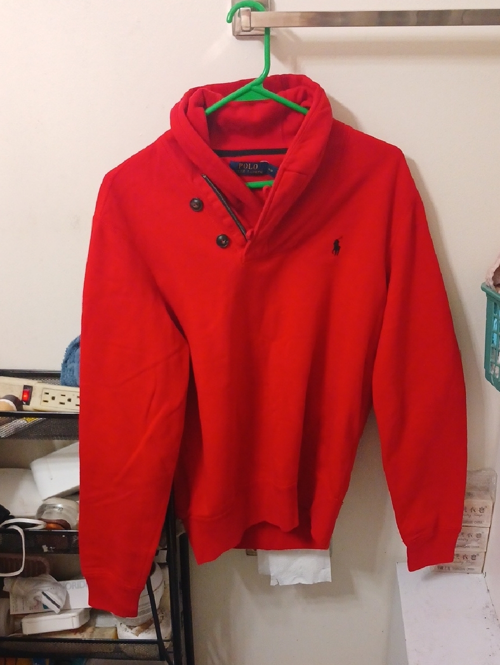 Polo By Ralph Lauren Red Pullover Sweatshirt